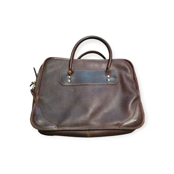Orvis Bullhide Leather Expandable Briefcase